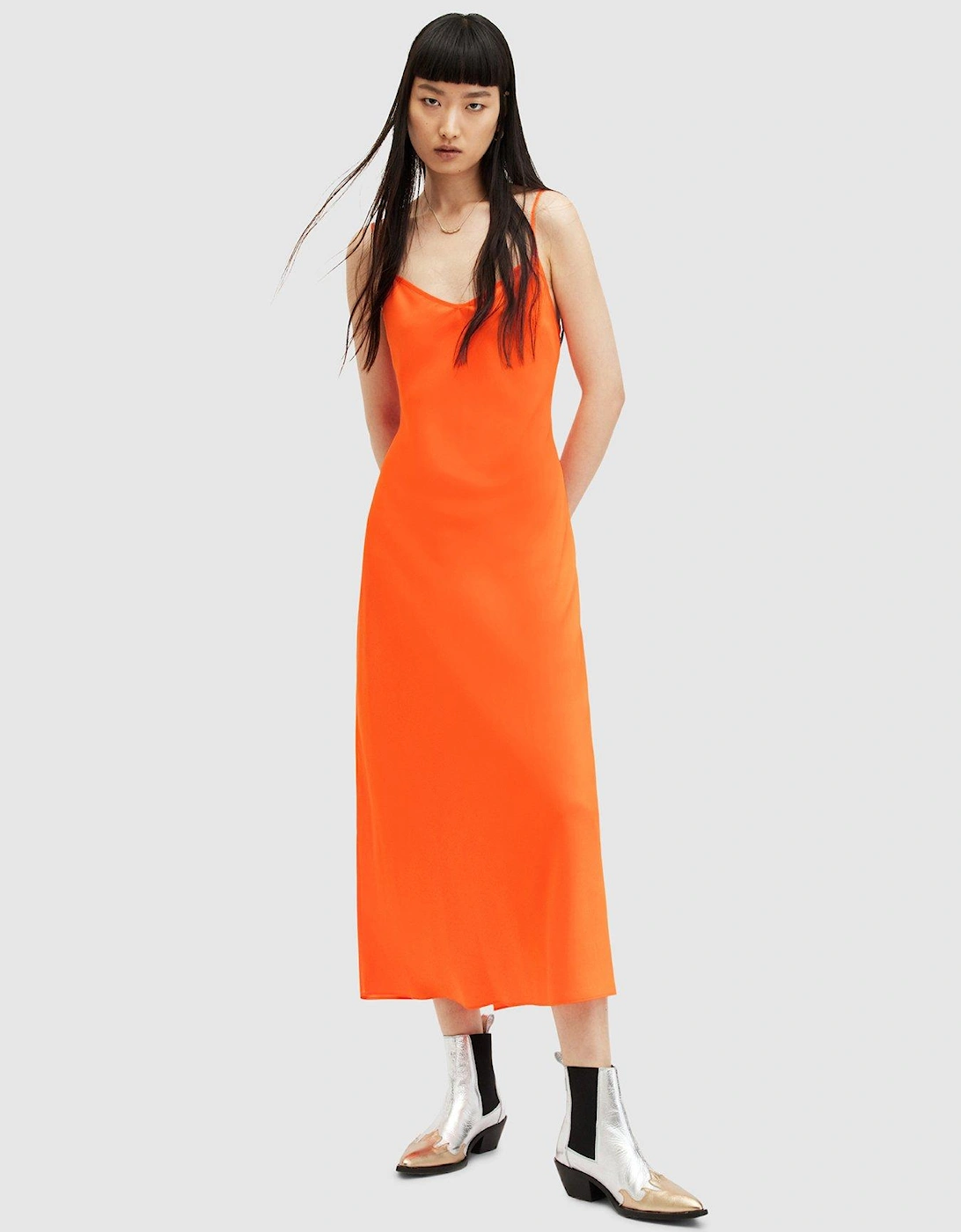 Bryony Slip Dress - Orange , 7 of 6