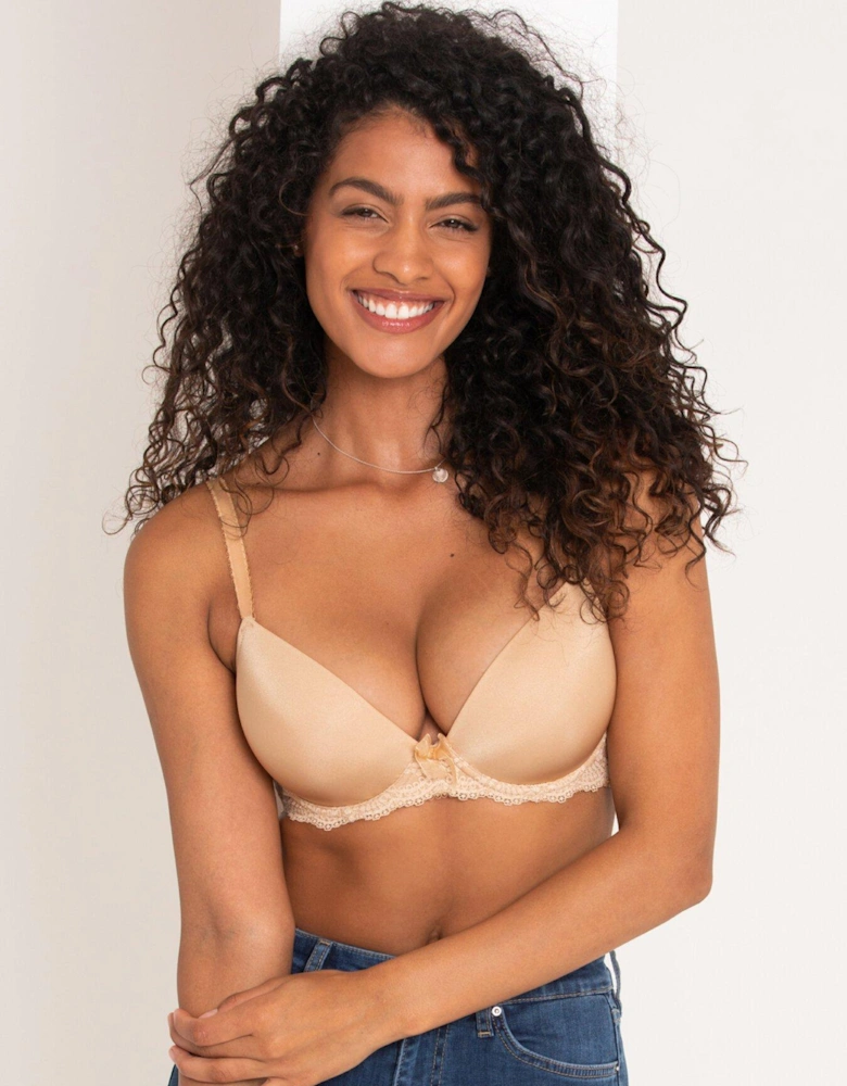 Flora Plunge Push-up T-shirt Bra - Light Yellow