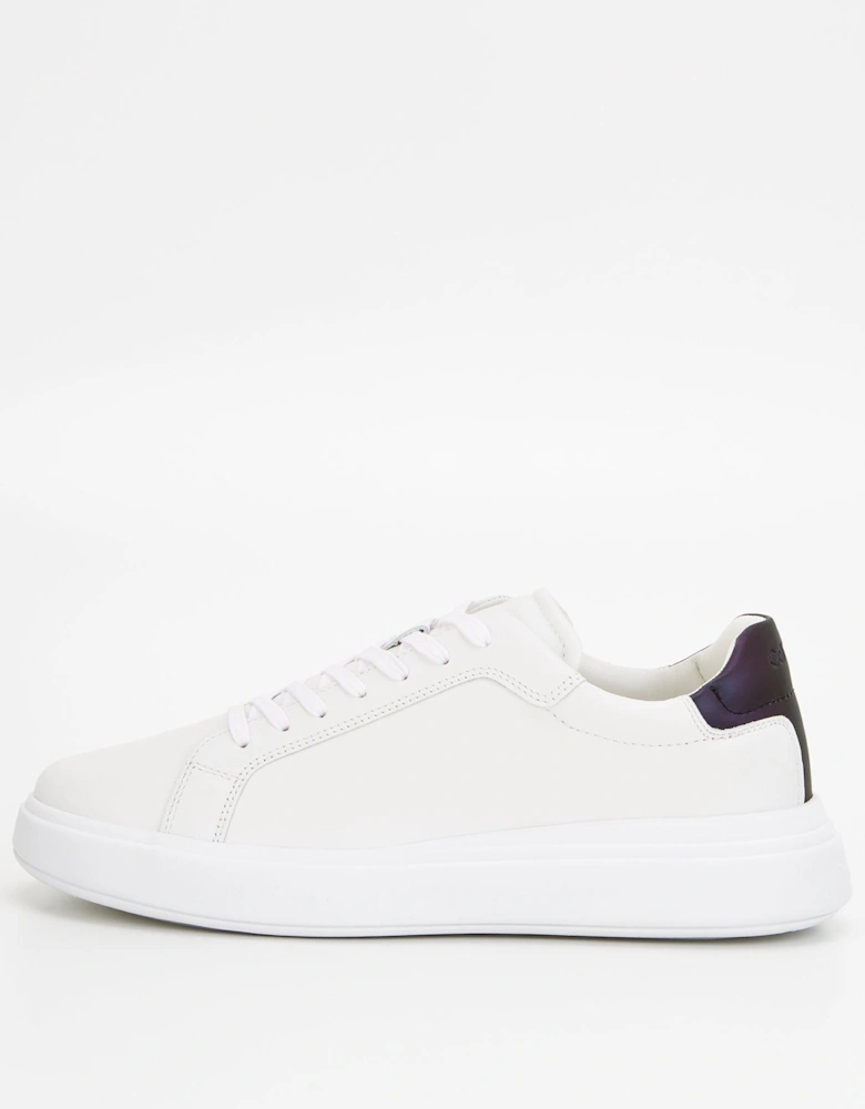 Low Top Lace Up Trainer - White