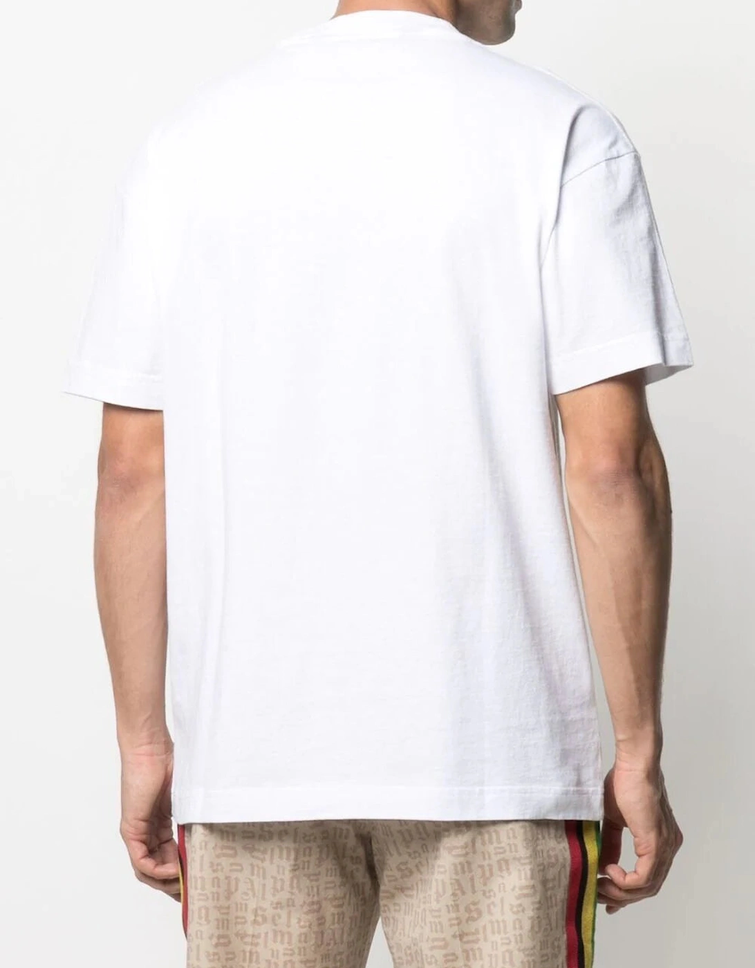 Los Angeles Yellow Sprayed Logo T-Shirt in White