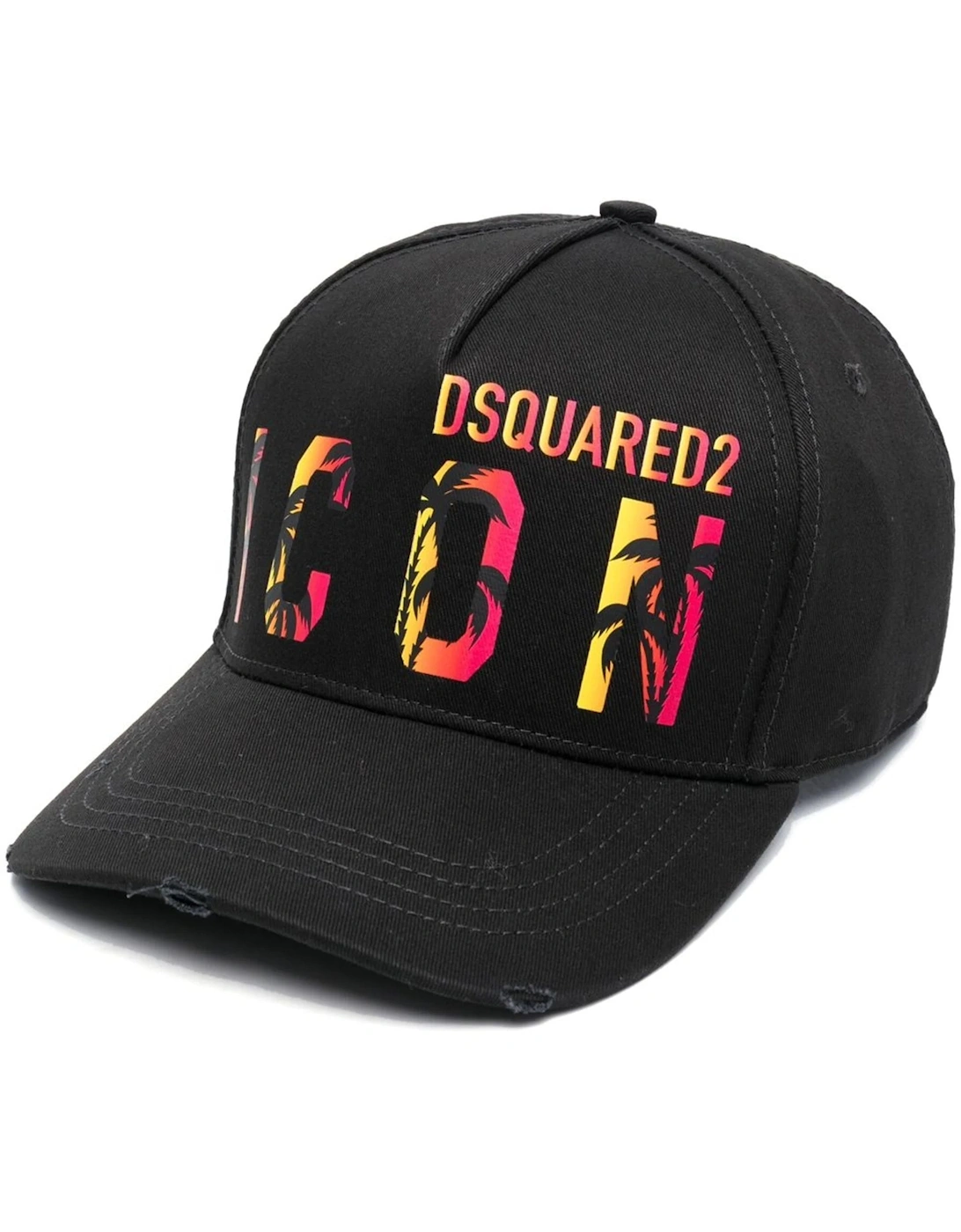 Dsquared2 Men's Black Icon Tropical Baseball Cap - Size: One Size