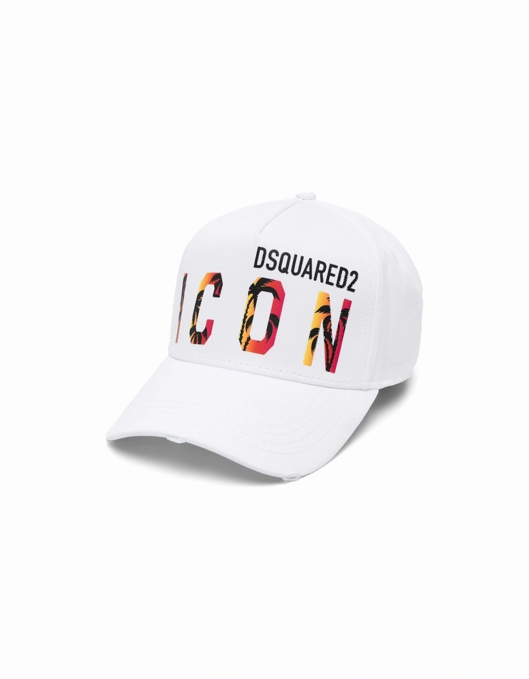 Dsquared2 Men's White Icon Tropical Baseball Cap - Size: One Size