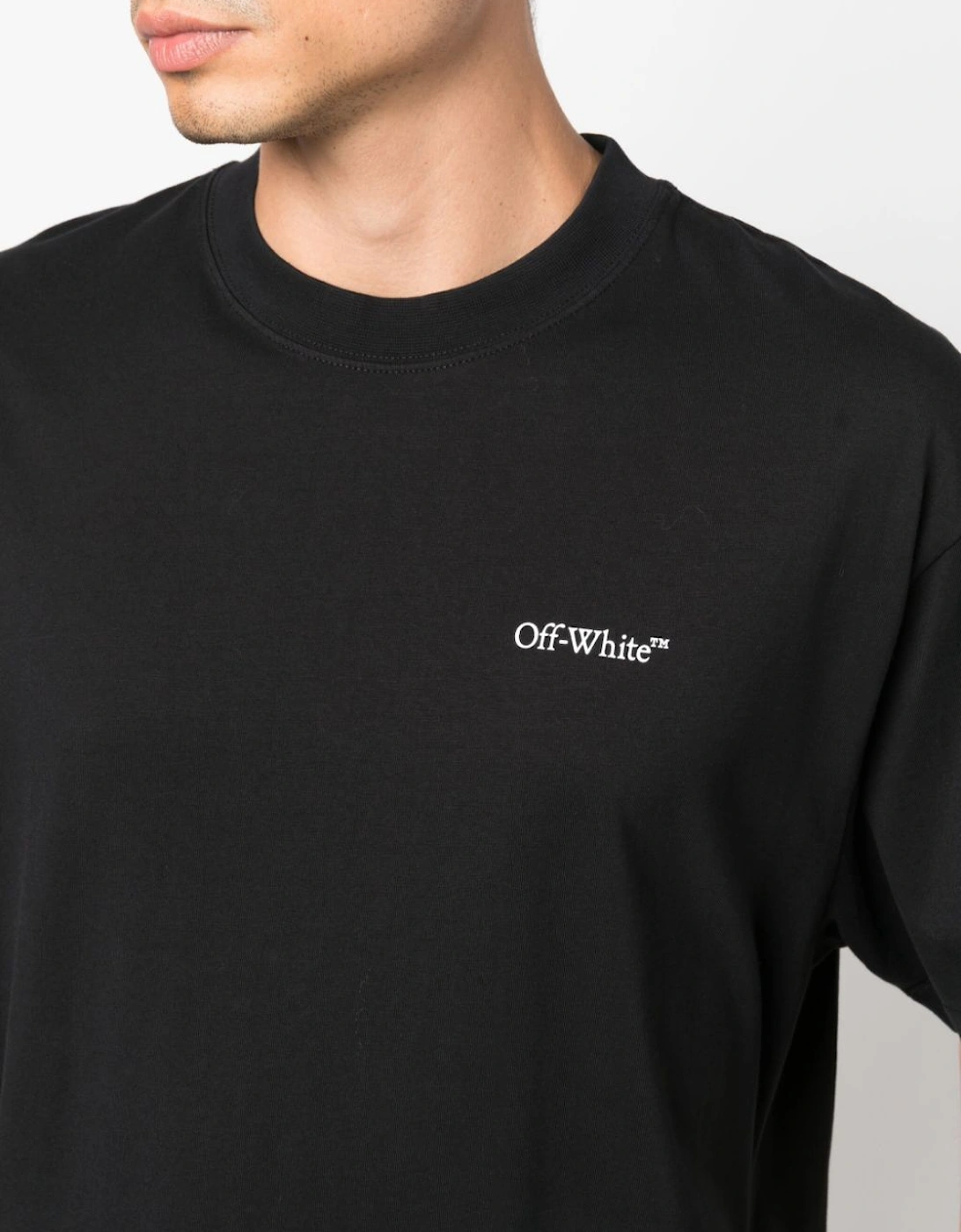 Lunar Arrow Logo Print T-Shirt in Black
