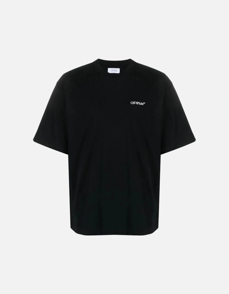 Lunar Arrow Logo Print T-Shirt in Black