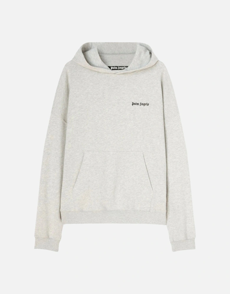 Embroidered Logo Hoodie in Grey