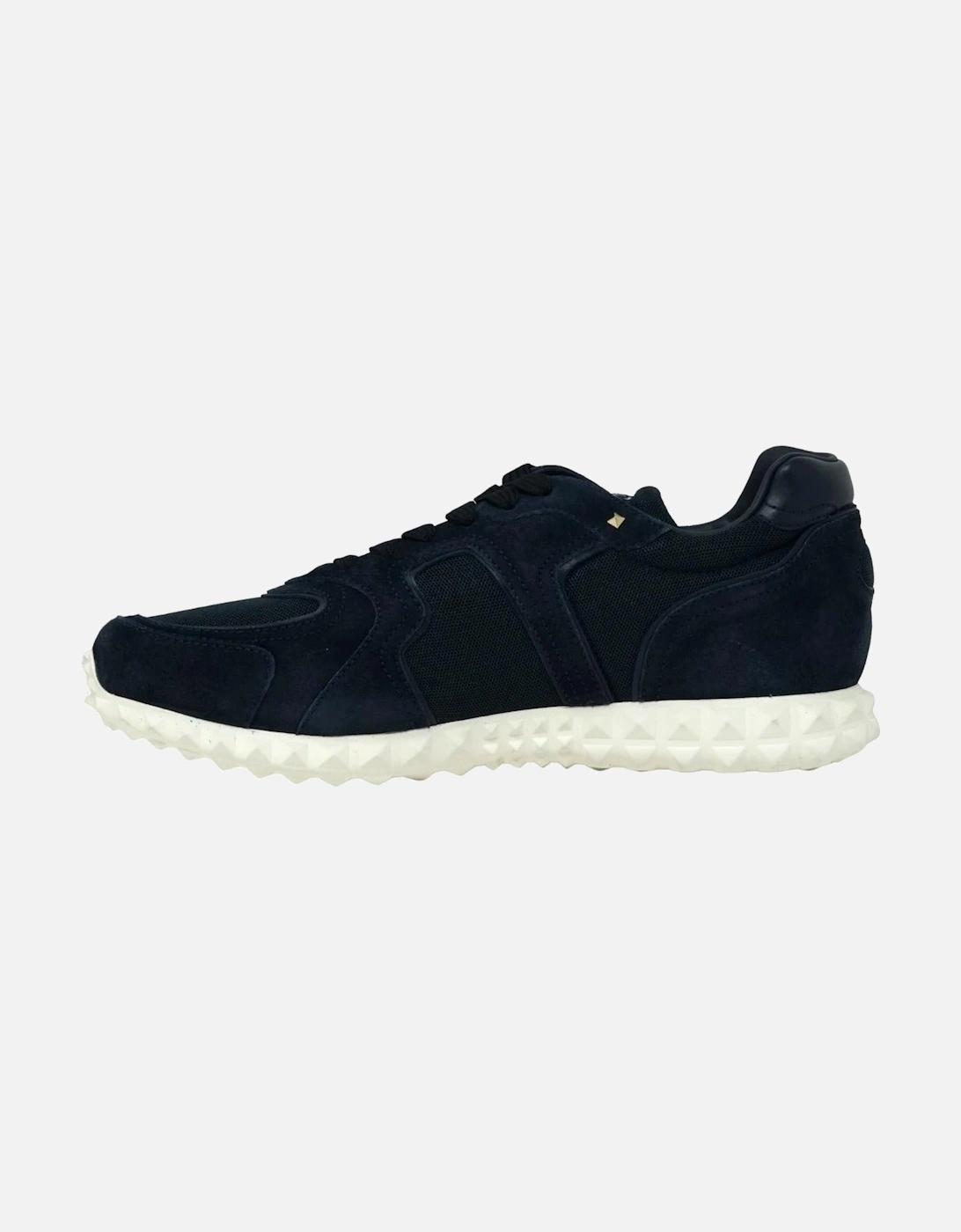 Garavani Low Cut Navy Suede Sneakers