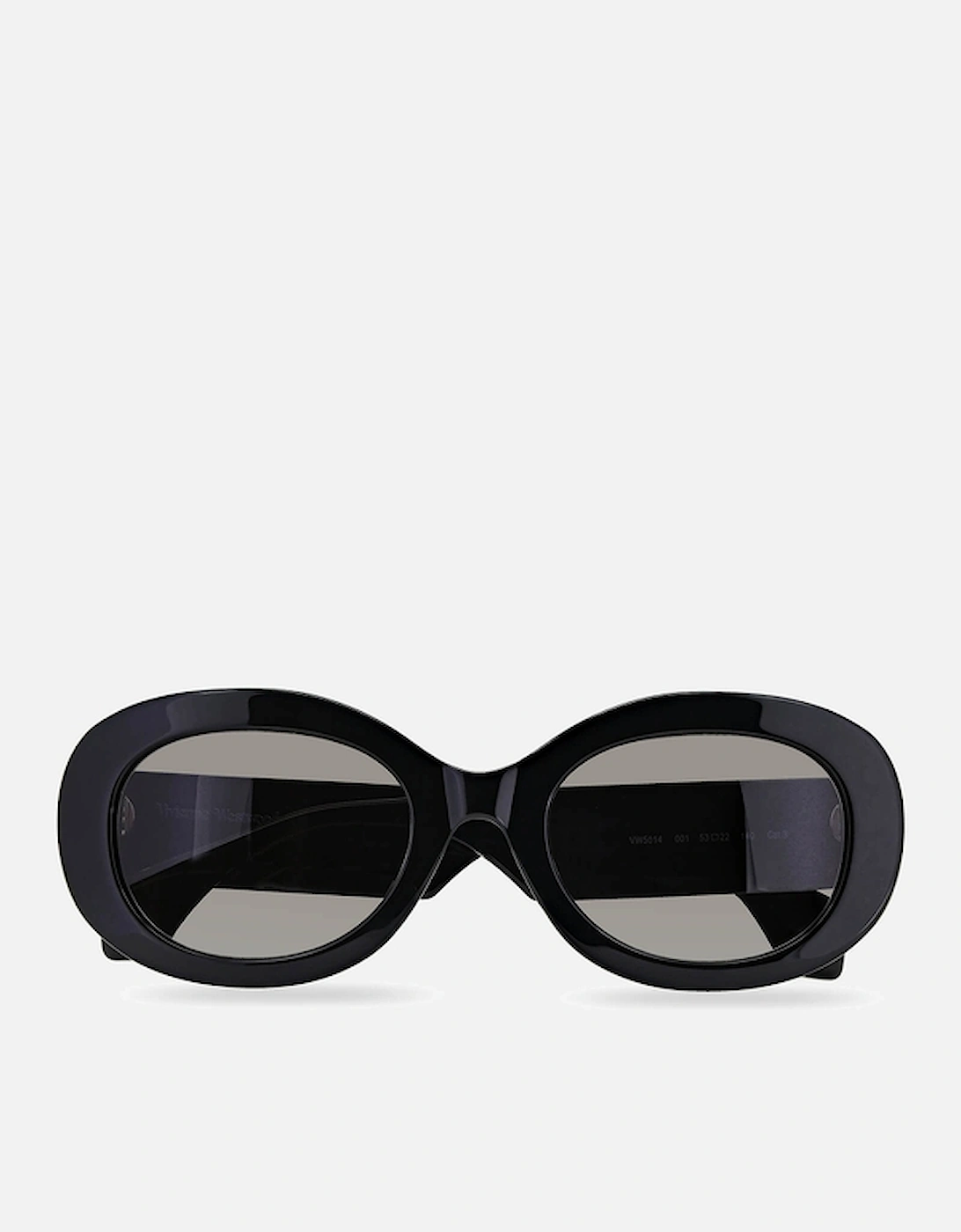 Women's Round Acetate Sunglasses - Black, 2 of 1