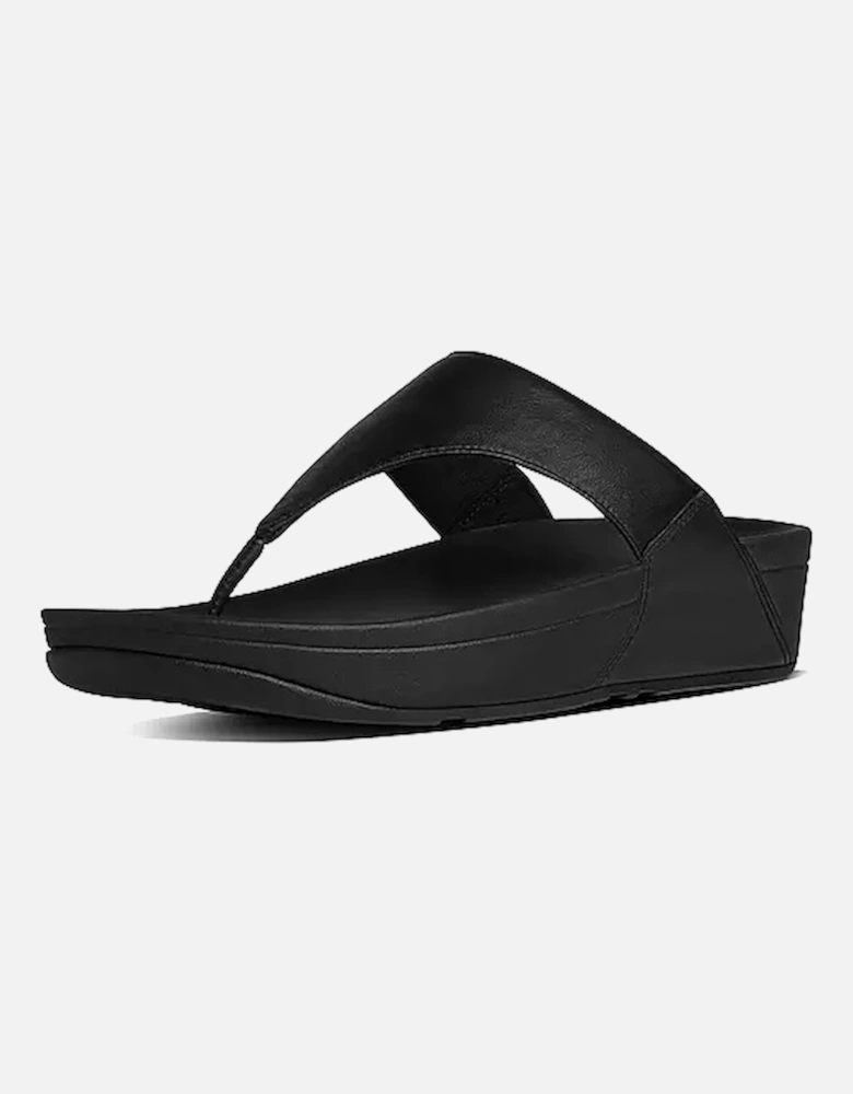 Fitflops Lulu Leather Toe Post Sandals Black