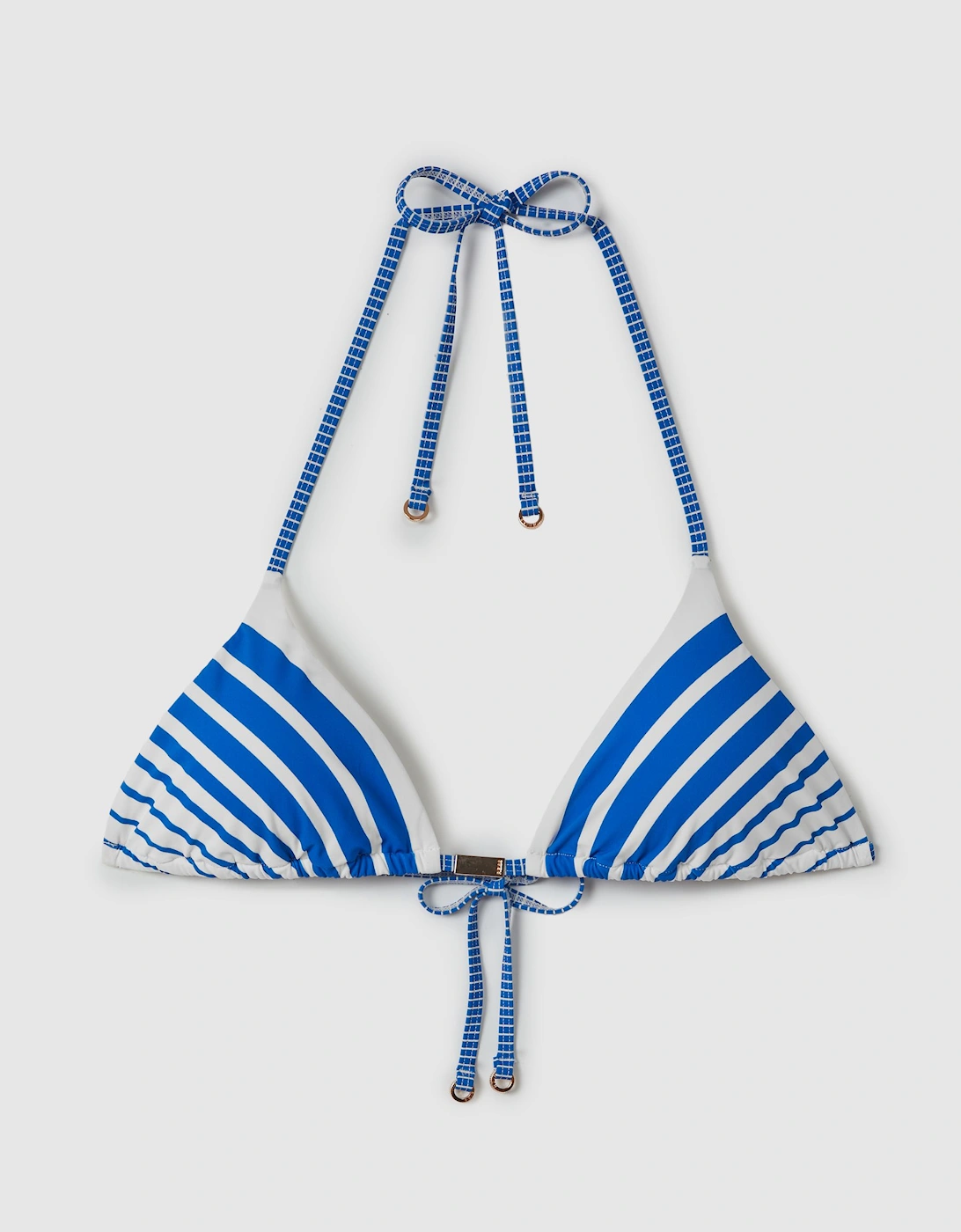 Striped Halterneck Bikini Top, 2 of 1