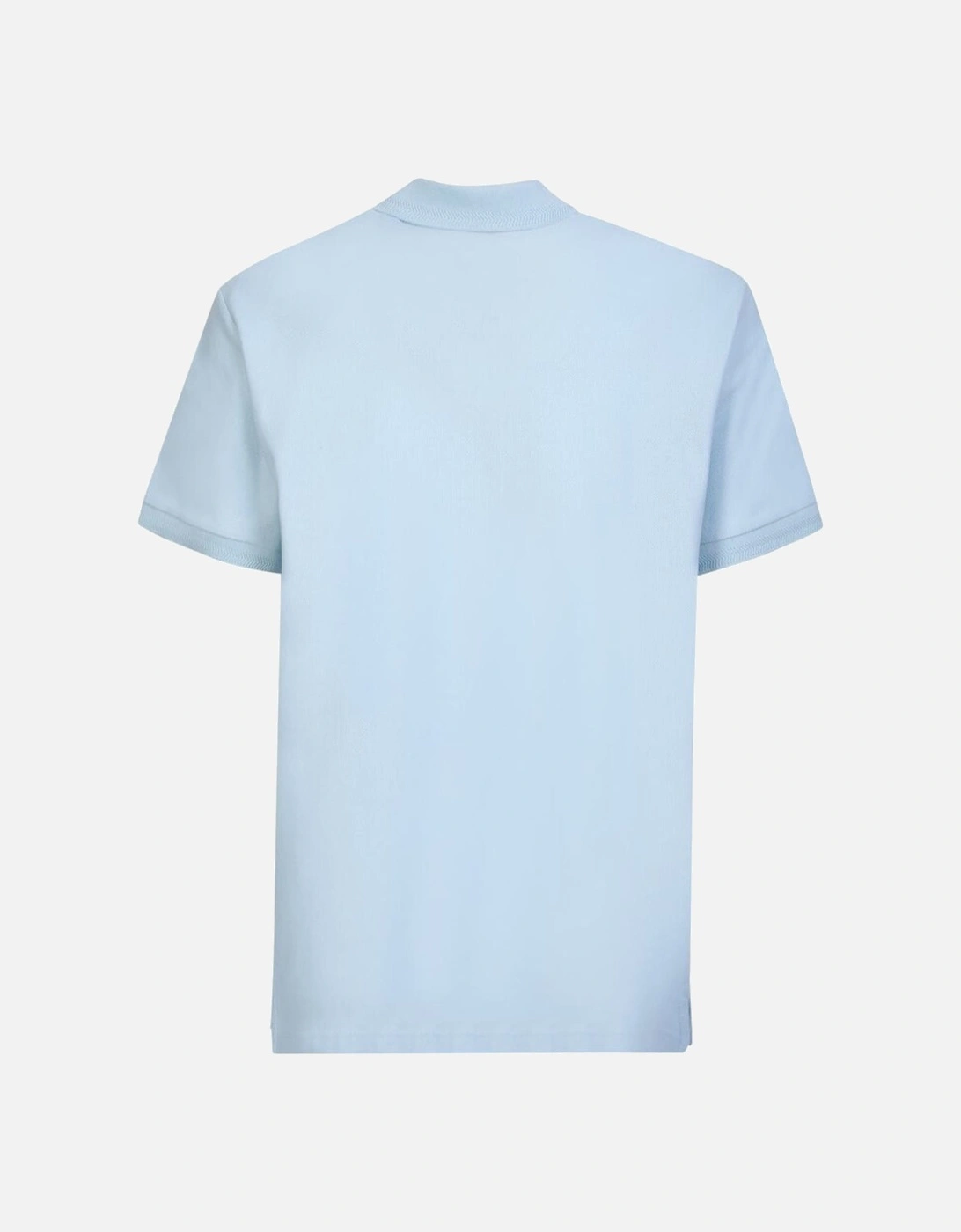 Branded Circle Logo Eddie Polo Shirt in Sky Blue