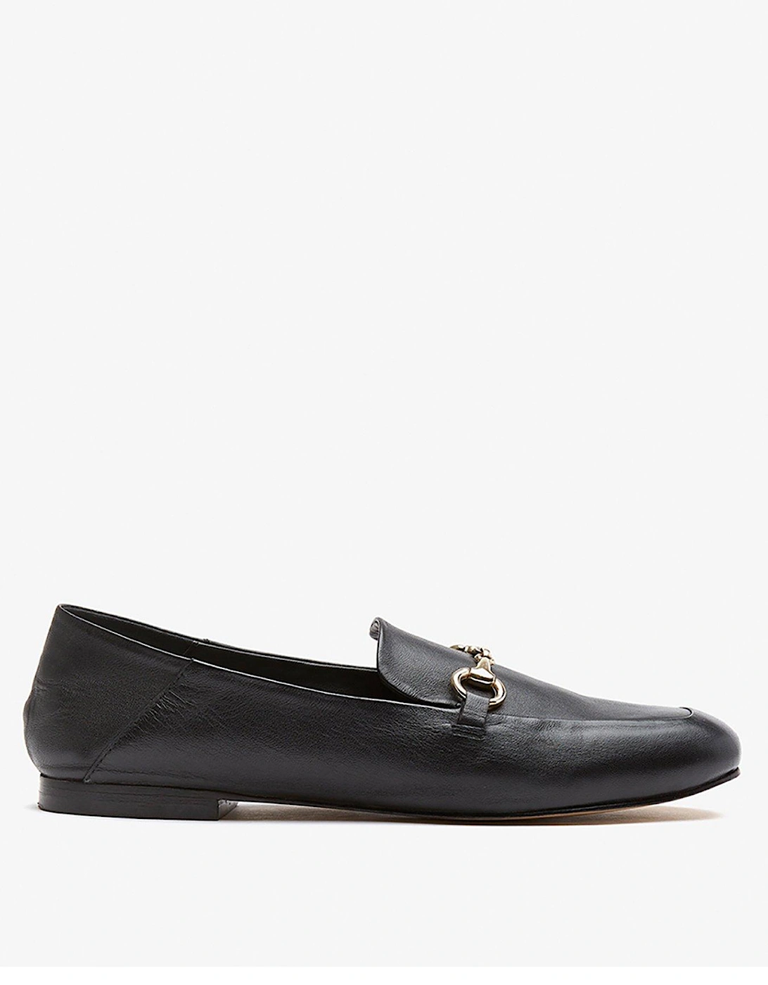 Camille Black Leather Loafer, 2 of 1
