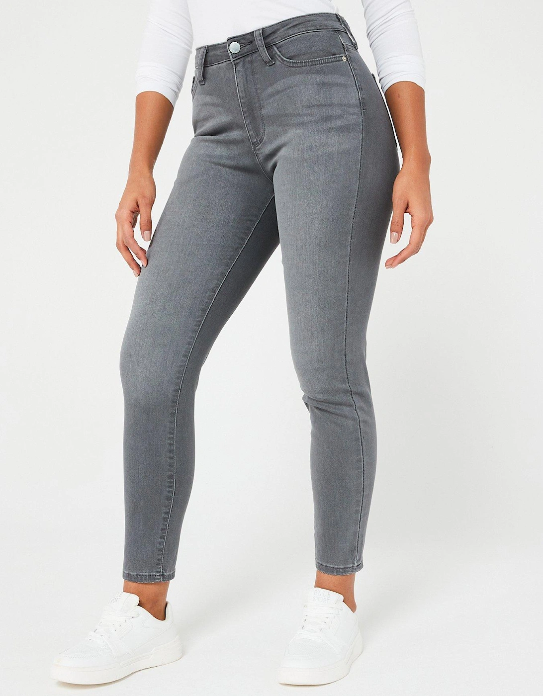 Relaxed Skinny Jeans - Grey, 7 of 6