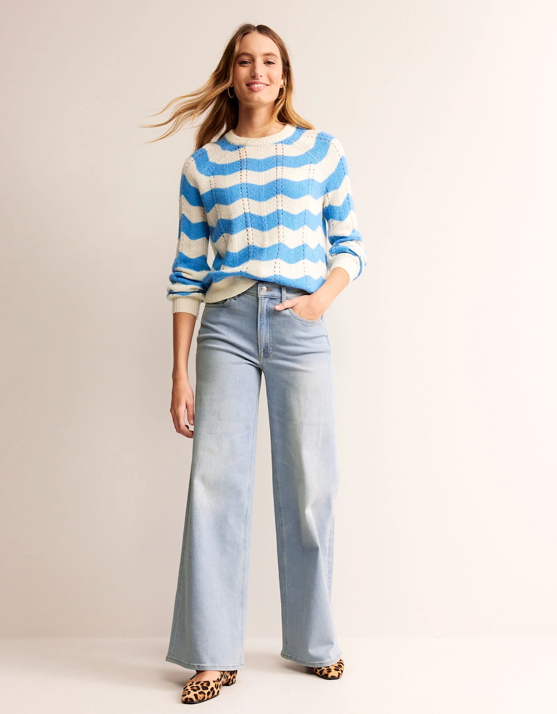 High Rise Wide Leg Jeans, 2 of 1