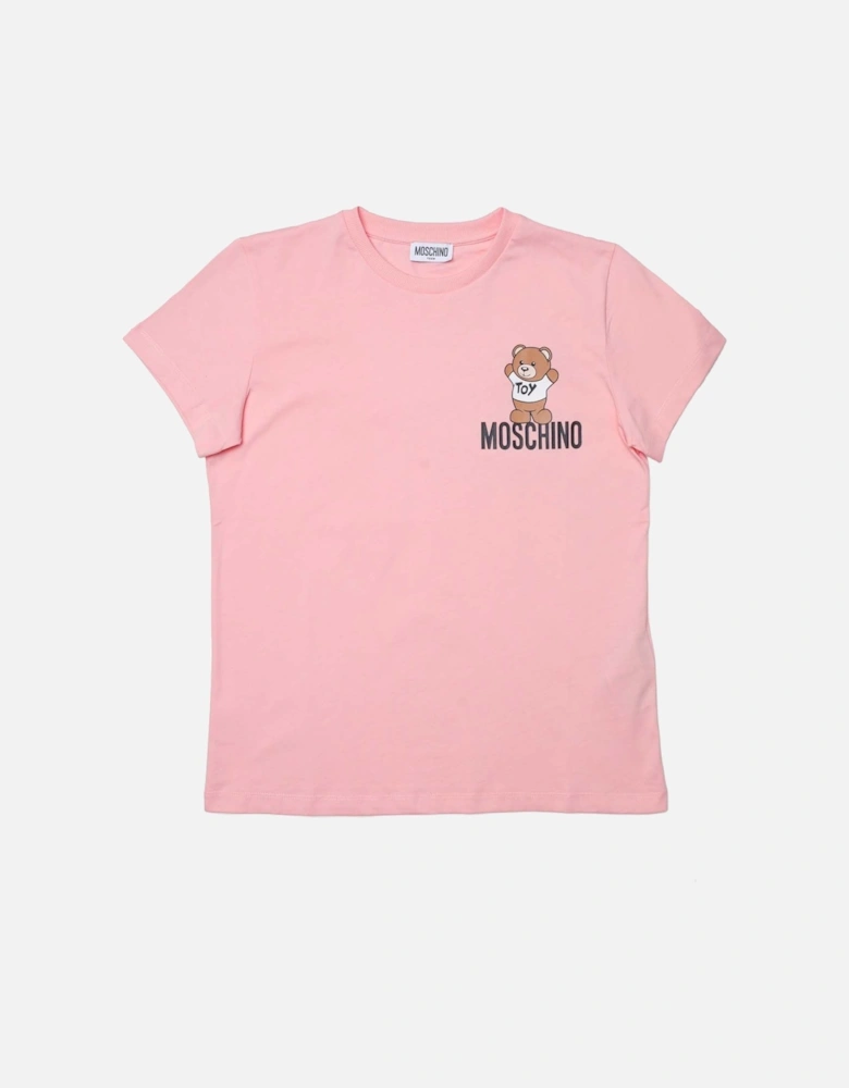 Girls Teddy Bear Logo T-Shirt