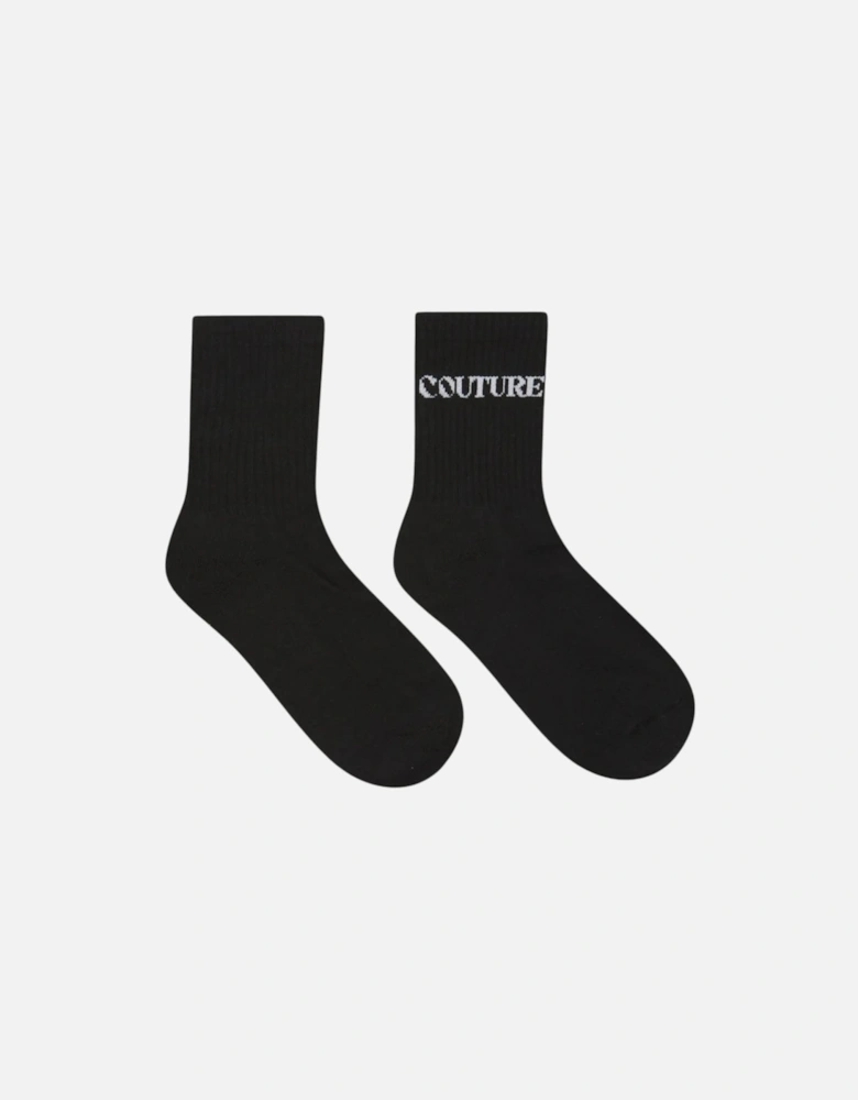 Women's Copyright Sports Sock - Black