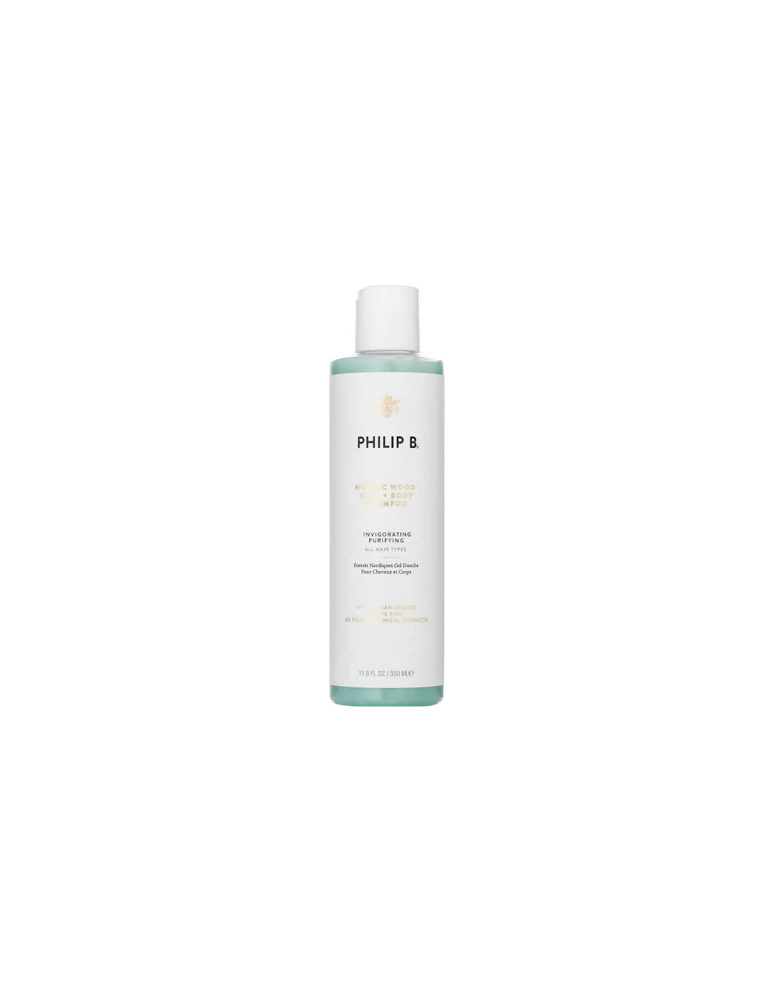 Nordic Wood Hair and Body Shampoo (350ml) - Philip B, 2 of 1