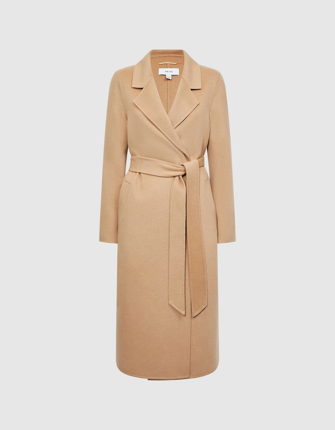 Wool Blend Blindseam Belted Coat, 2 of 1