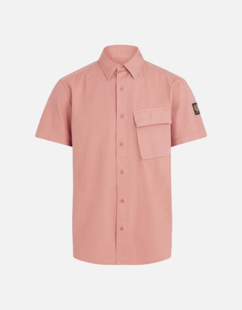 Scale Short Sleeve Shirt Rust Pink