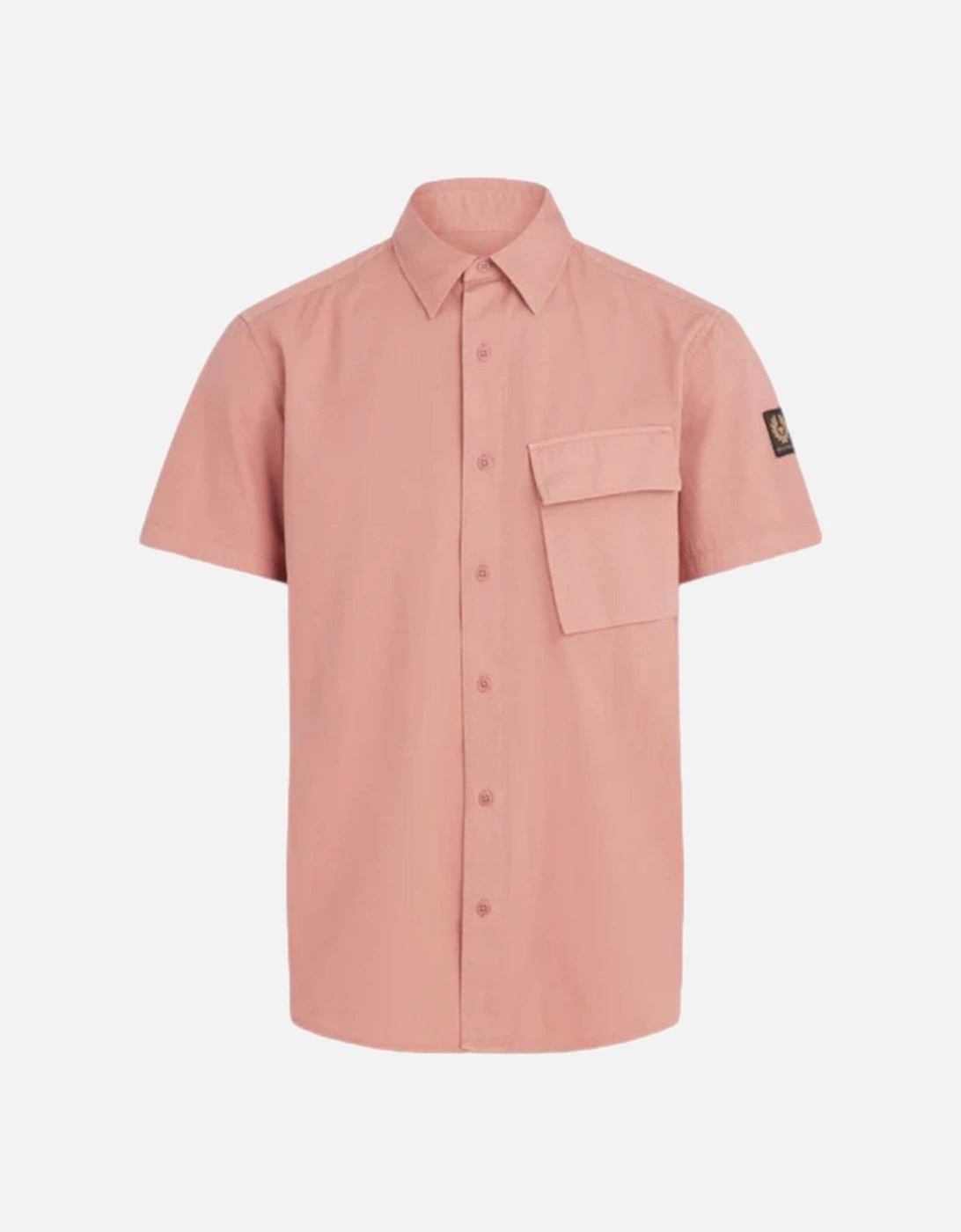 Scale Short Sleeve Shirt Rust Pink, 2 of 1