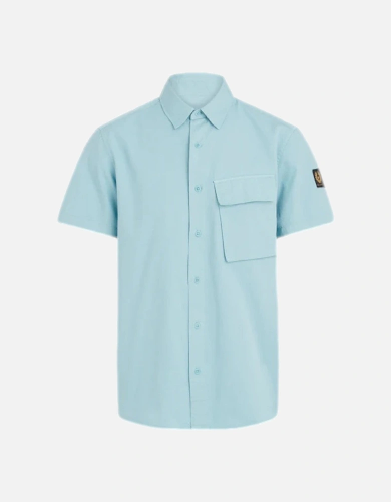 Scale Short Sleeve Shirt Skyline Blue
