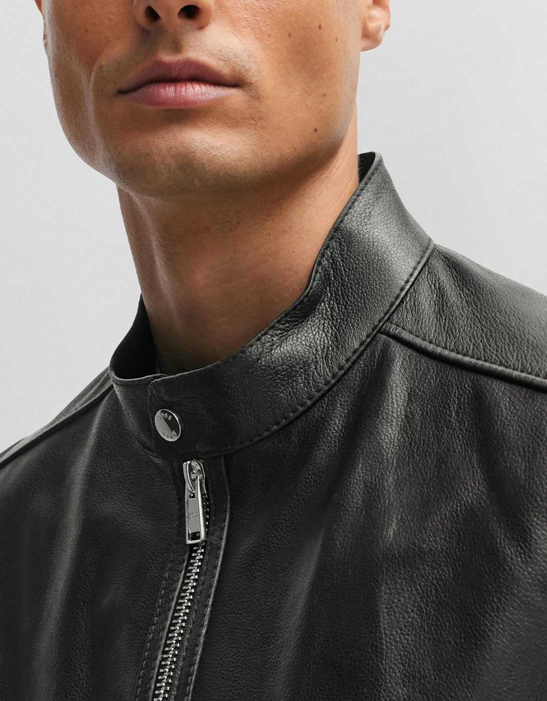 Mansell Leather Jacket Black