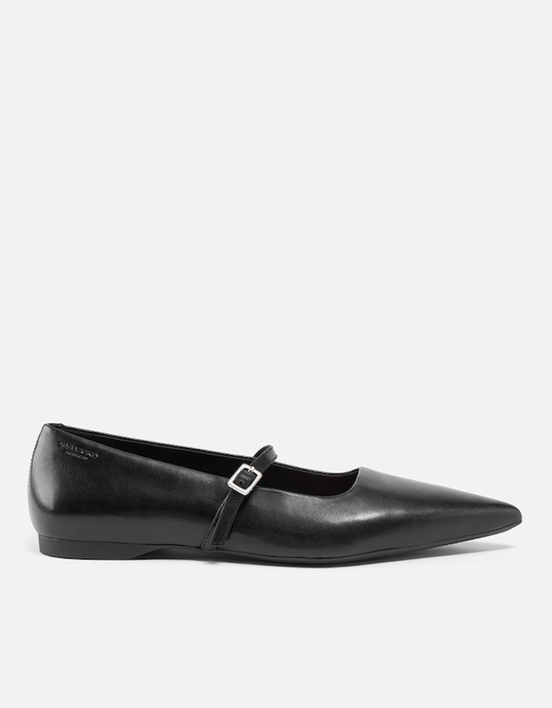 Women's Hermine Leather Pointed-Toe Flats