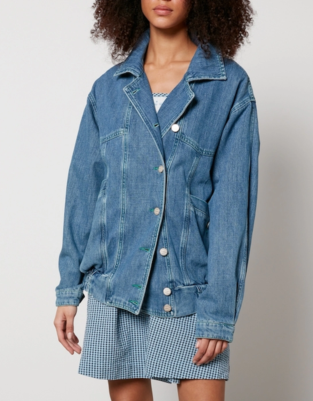 Claudia Denim Bomber Jacket, 2 of 1