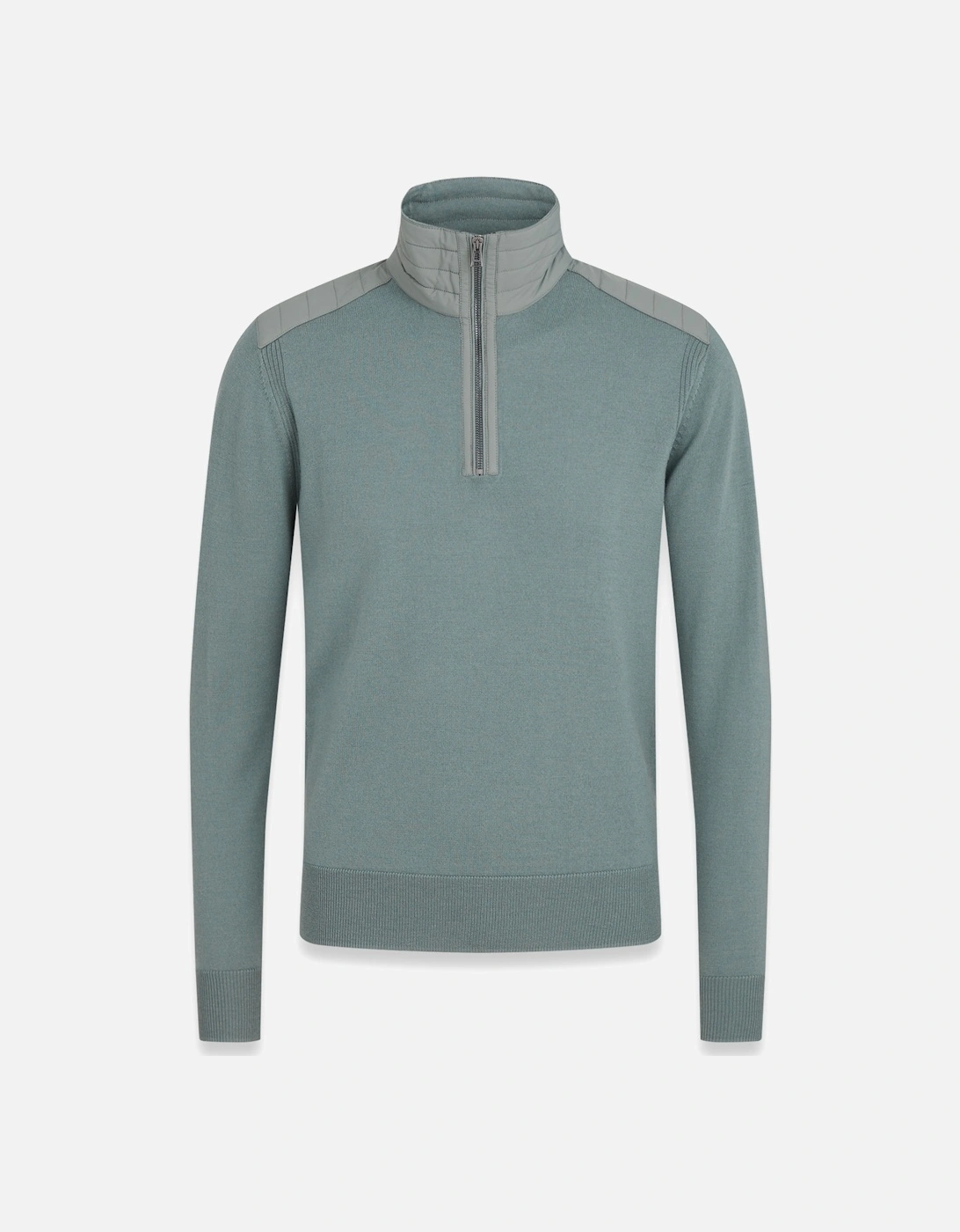 Kilmington Half Zip Knitwear Mineral Green, 6 of 5