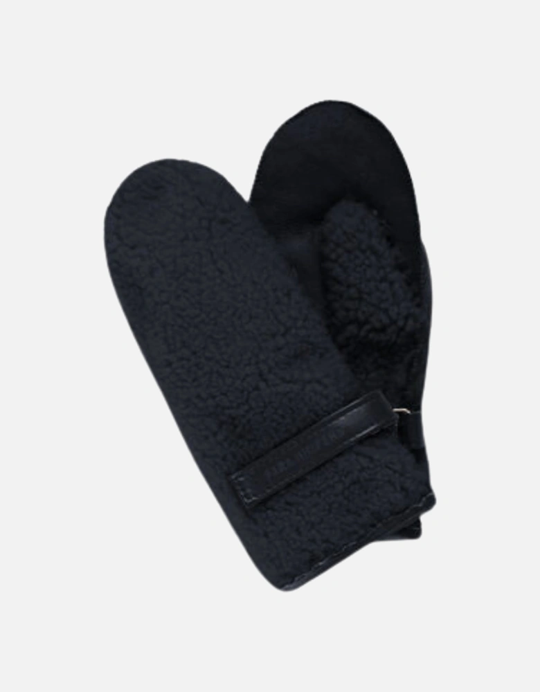 Fluffy Mittens Blue Graphite Gloves