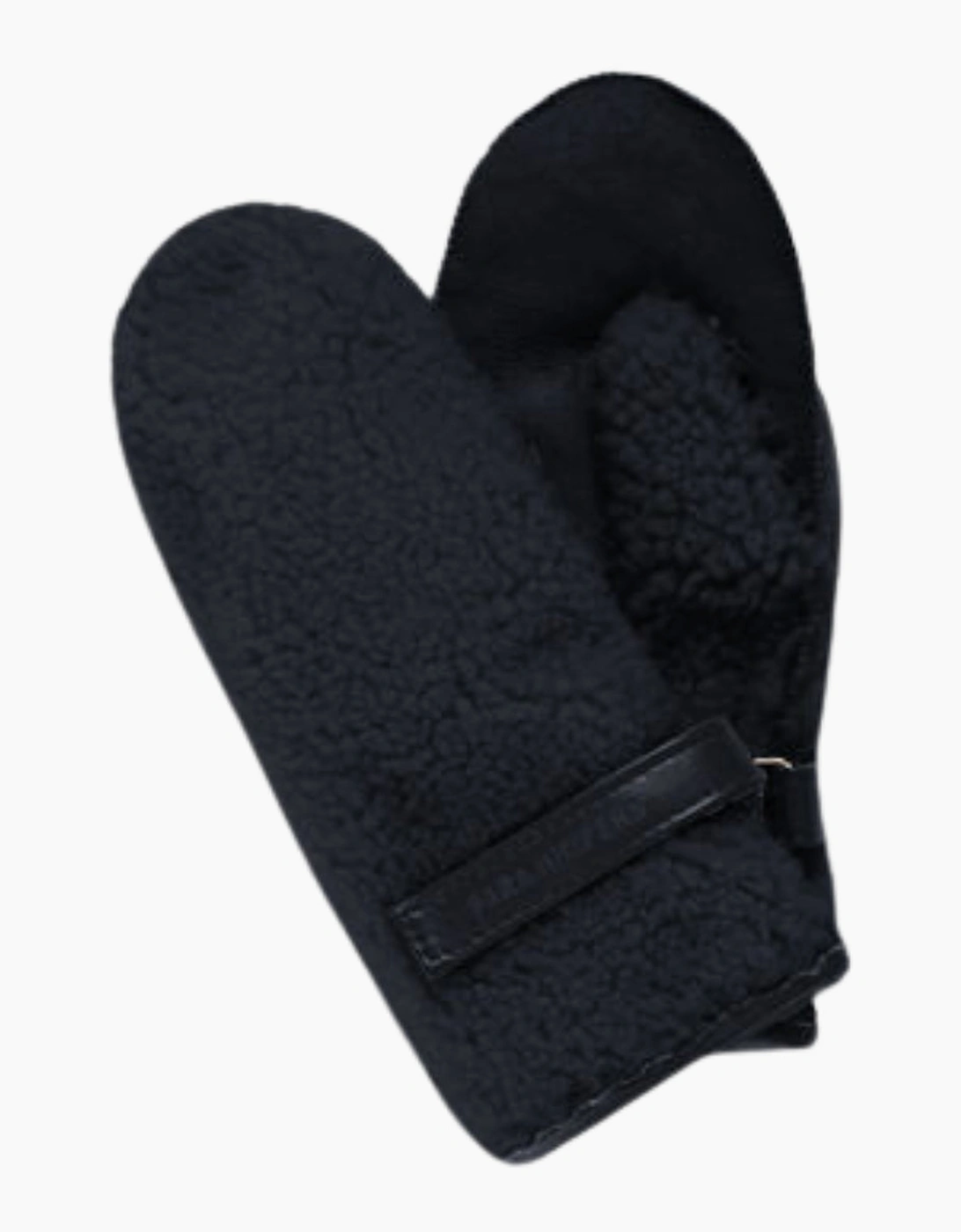 Women's Parajumpers Fluffy Mittens Blue Graphite Gloves - Black - Size: ONE size