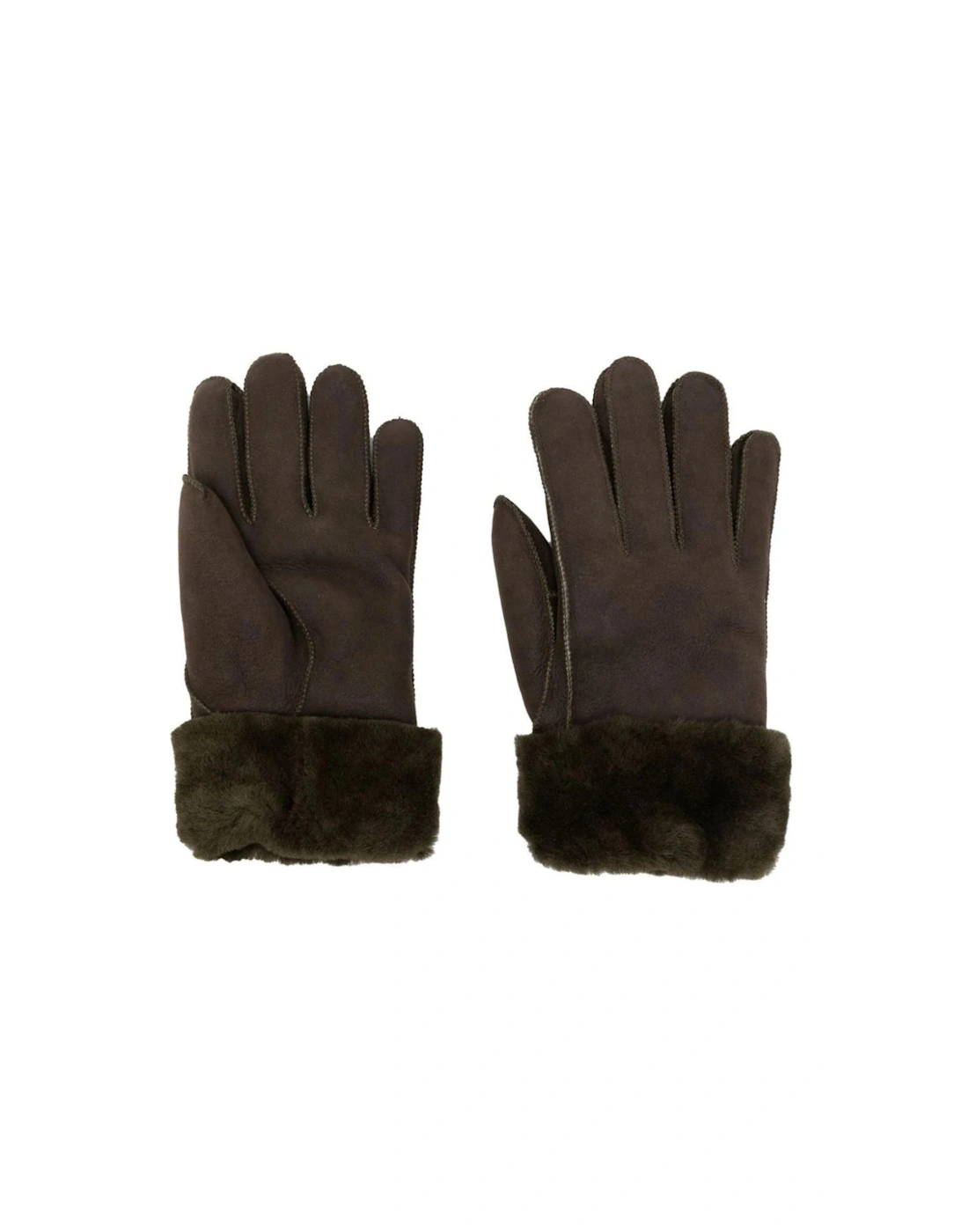 Women's Parajumpers Shearling Tobacco Brown Gloves - Size: ONE size