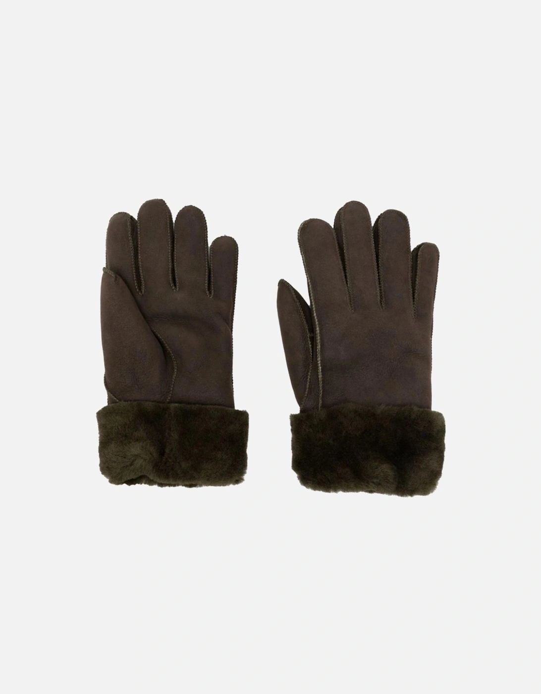 Shearling Tobacco Brown Gloves, 2 of 1