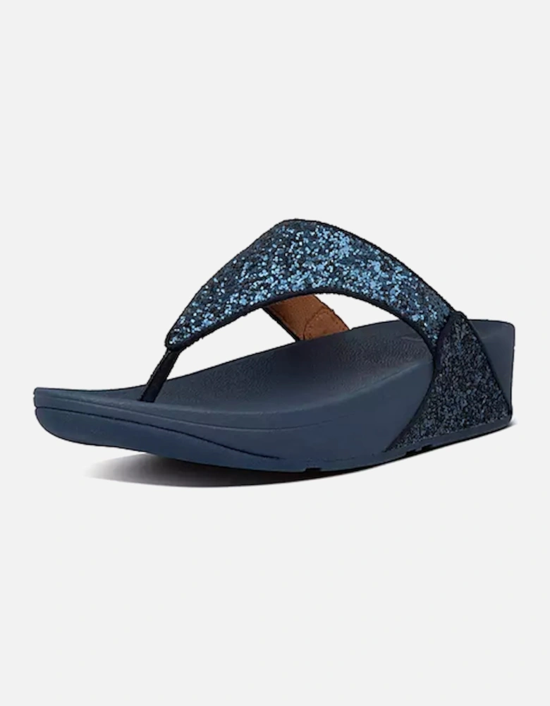 Women's Lulu Glitter Toe Post Sandals Midnight Navy