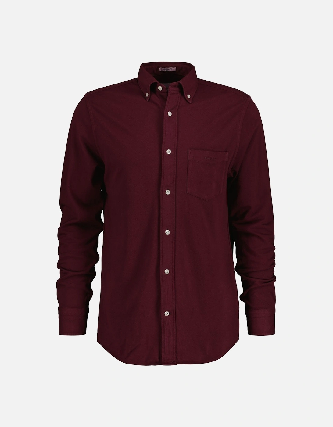 Mens Regular Fit Dyed Jersey Pique Shirt, 3 of 2