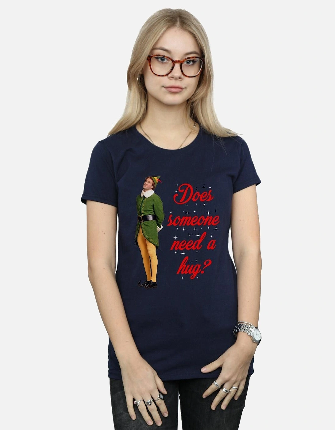 Womens/Ladies Hug Buddy Cotton T-Shirt