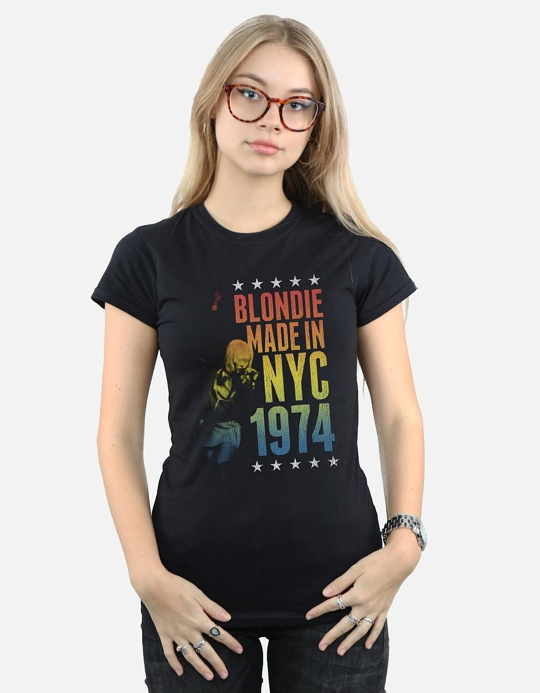 Womens/Ladies Rainbow NYC Cotton T-Shirt