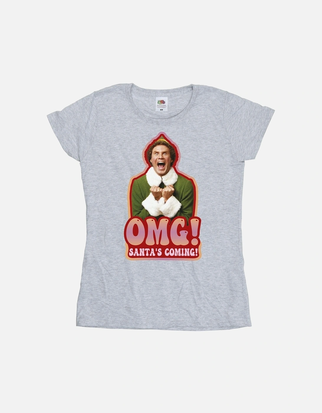 Womens/Ladies Santa?'s Coming Cotton T-Shirt, 4 of 3