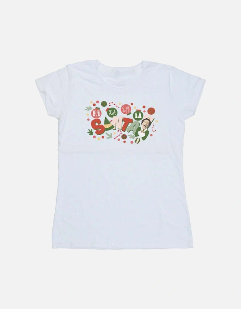 Womens/Ladies Santa Fa La La Cotton T-Shirt