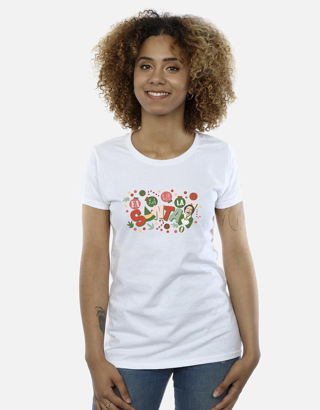 Womens/Ladies Santa Fa La La Cotton T-Shirt
