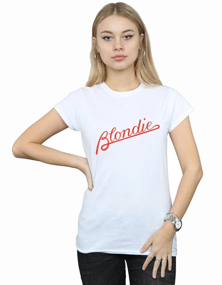 Womens/Ladies Lines Logo Cotton T-Shirt