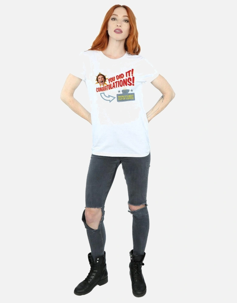 Womens/Ladies World?'s Best Coffee Cotton Boyfriend T-Shirt