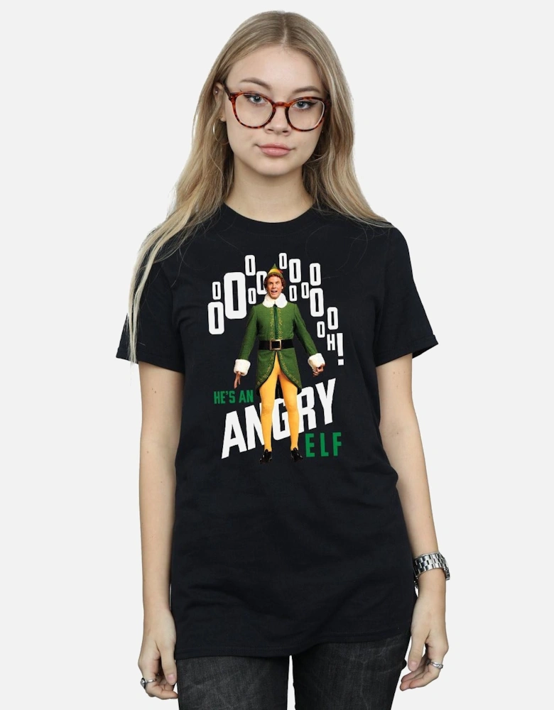Womens/Ladies Angry Cotton Boyfriend T-Shirt