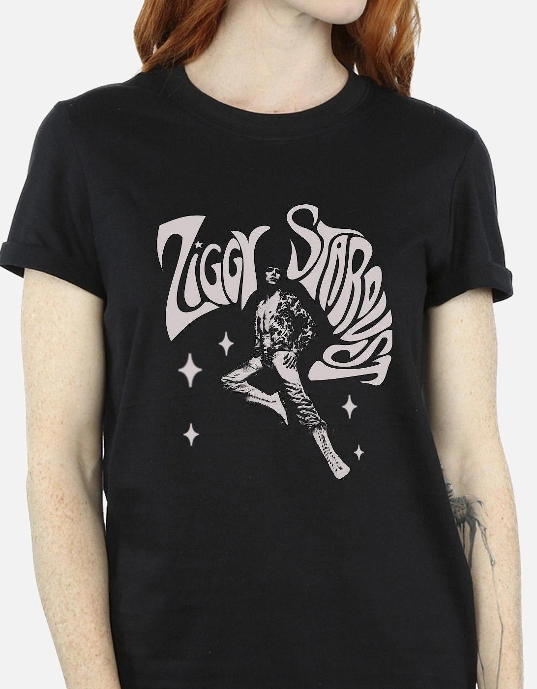 Womens/Ladies Ziggy Pose Cotton Boyfriend T-Shirt