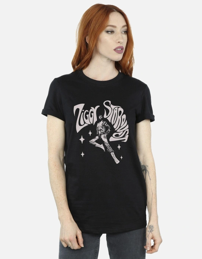 Womens/Ladies Ziggy Pose Cotton Boyfriend T-Shirt