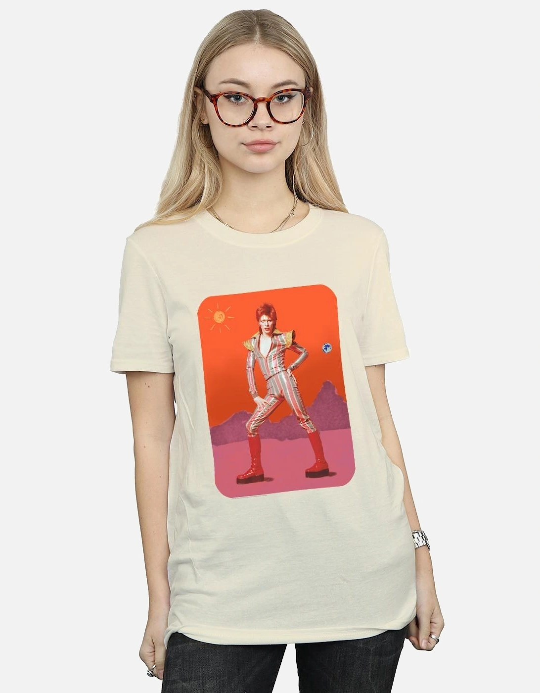 Womens/Ladies On Mars Cotton Boyfriend T-Shirt