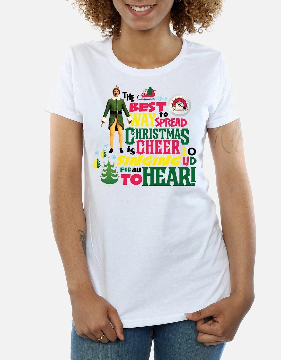 Womens/Ladies Christmas Cheer Cotton T-Shirt