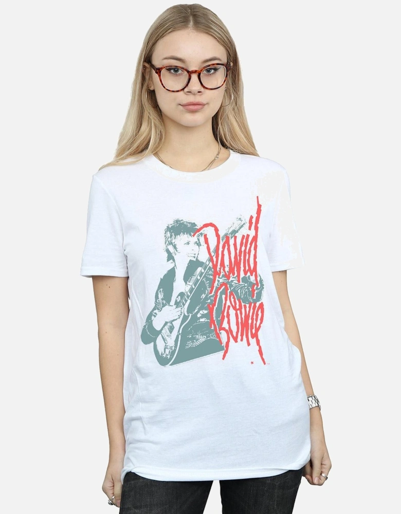 Womens/Ladies Mono Guitar Cotton Boyfriend T-Shirt