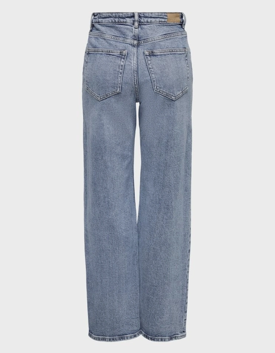 Juicy Life Wide High Waisted Jeans - Blue Denim