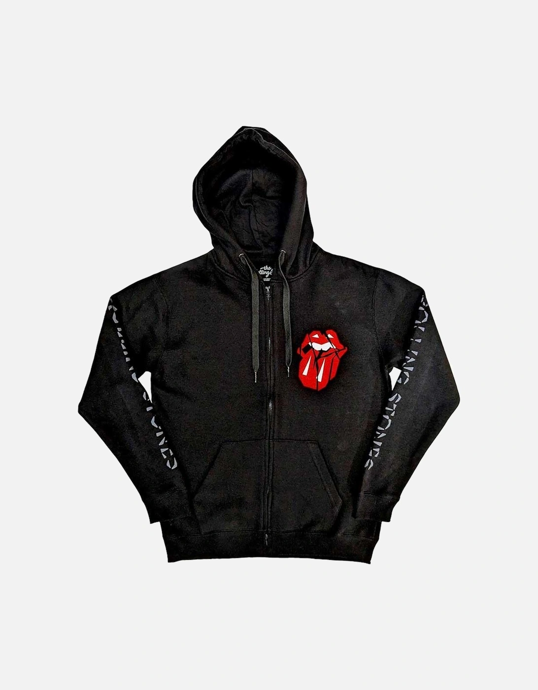 Unisex Adult Shattered Tongue Full Zip Hoodie, 2 of 1