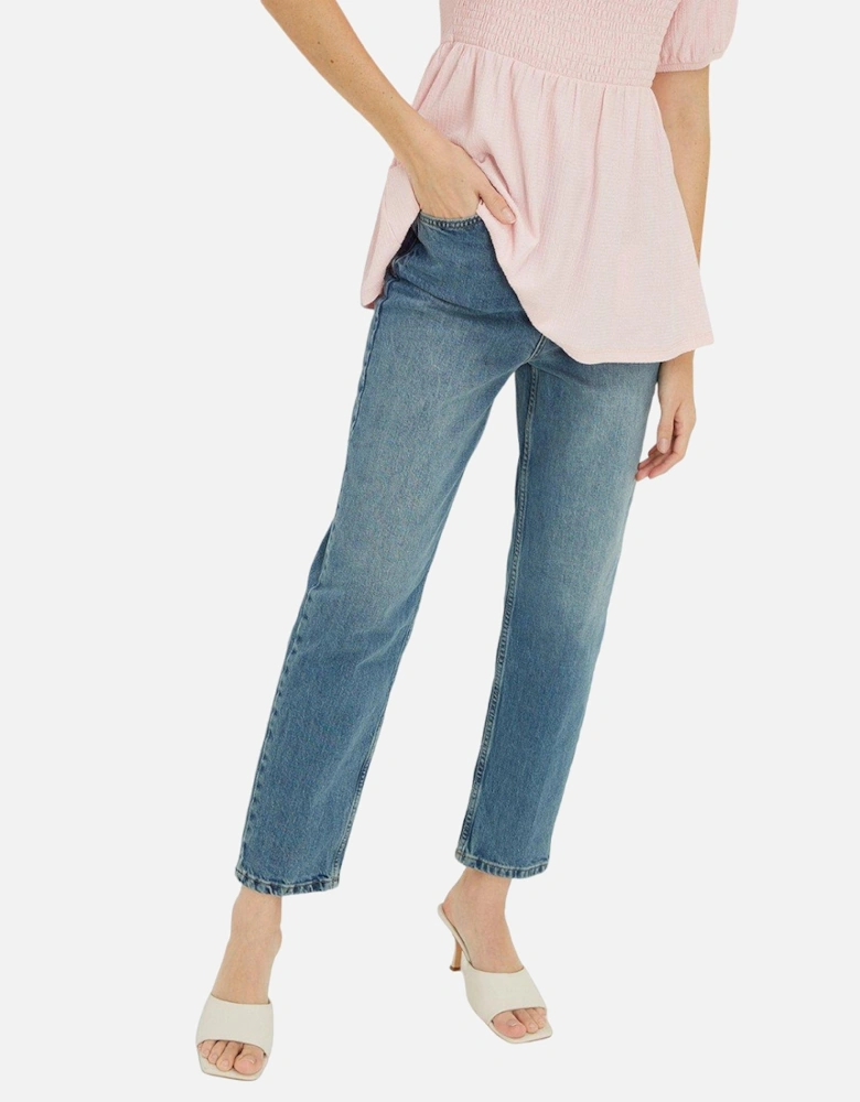 Womens/Ladies Cropped Tall Slim Mom Jeans